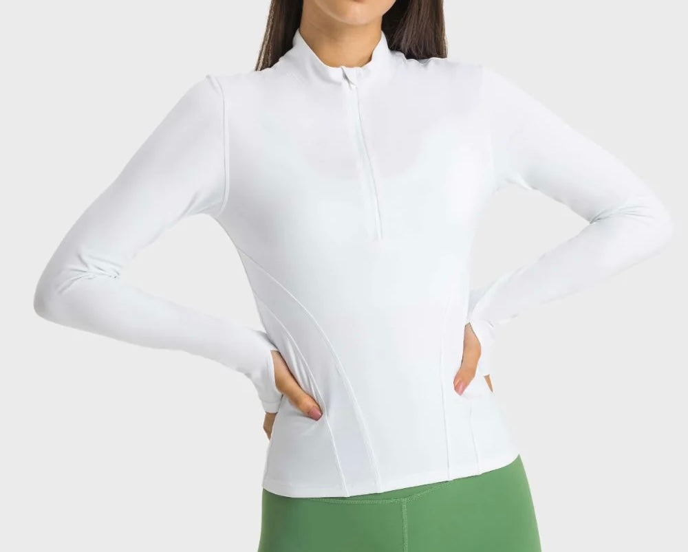 Ivory Active Long Sleeve Pullover