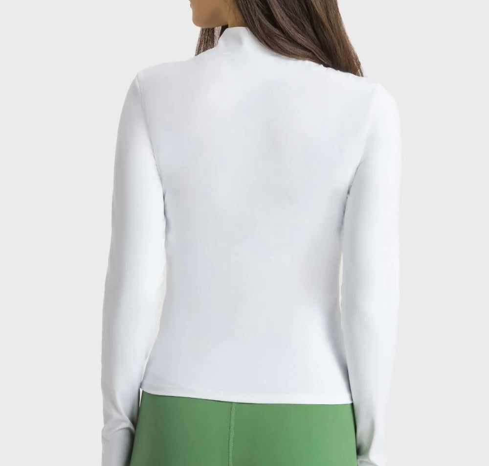 Ivory Active Long Sleeve Pullover