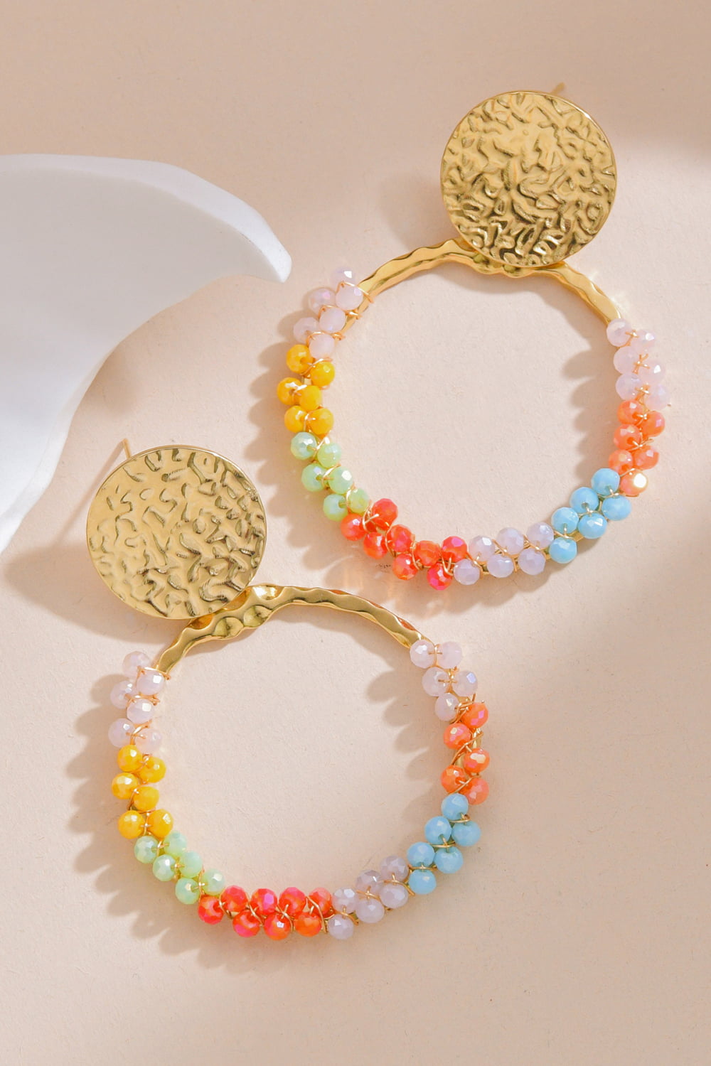Multicolored Bead Earrings
