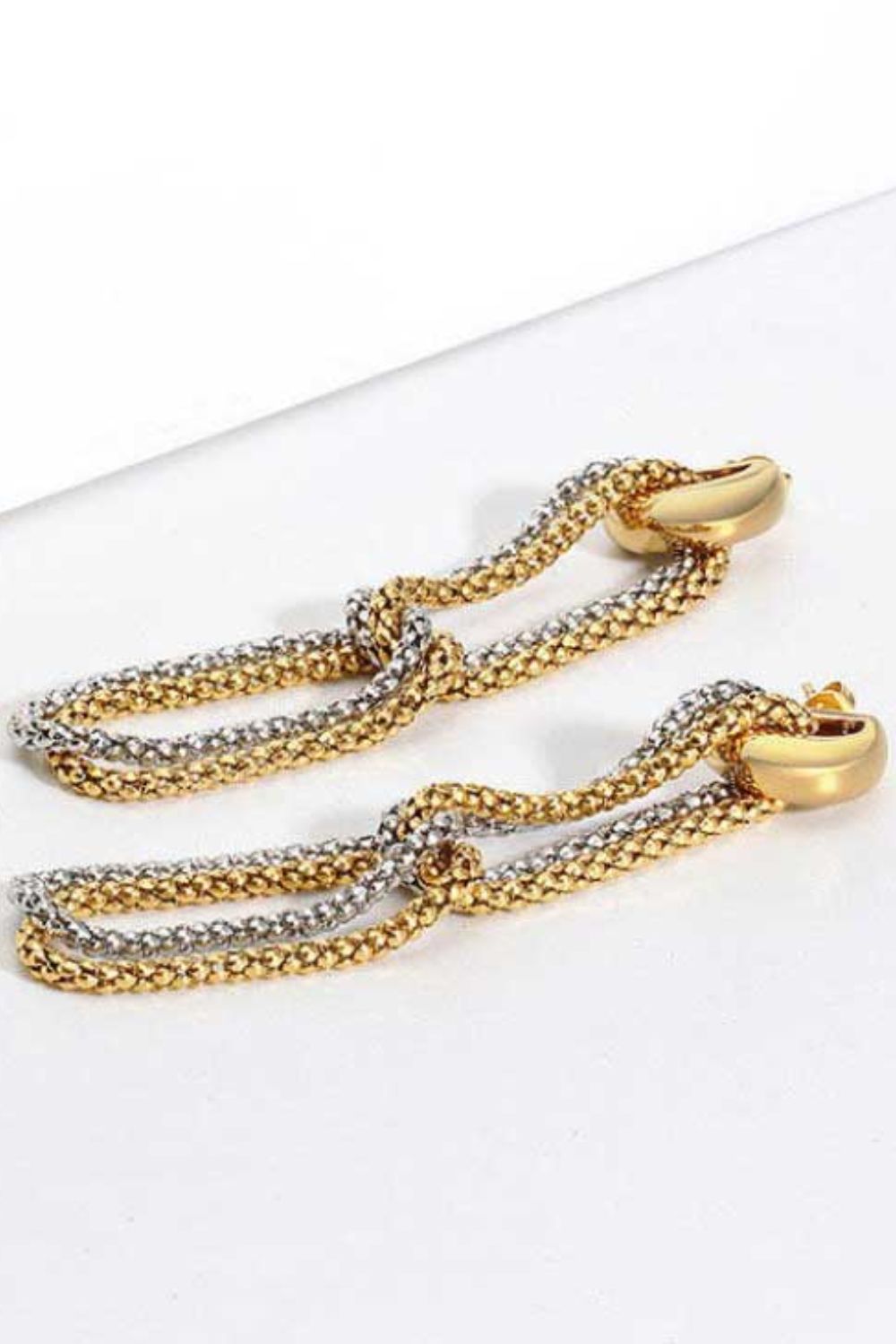 Gold Chain Drop Dangle Earrings