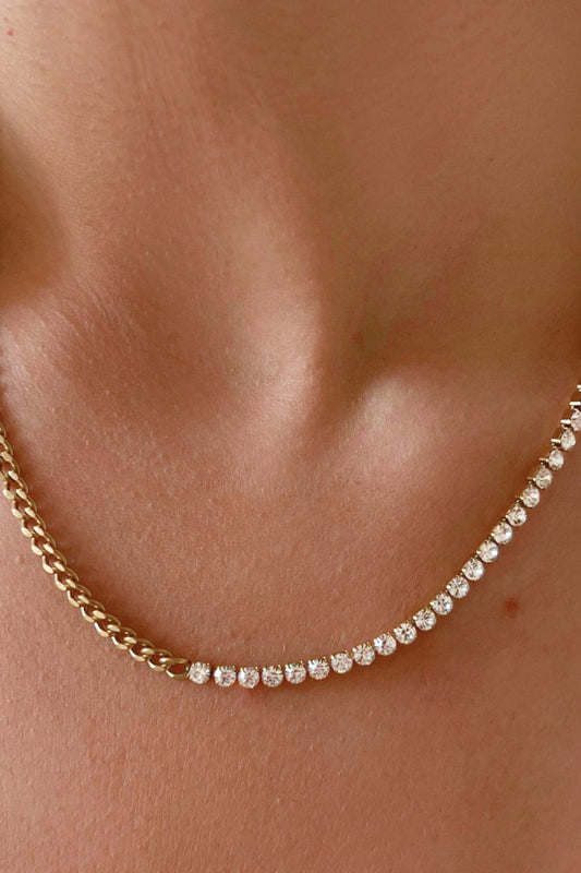 Two-Tone Diamond Necklace