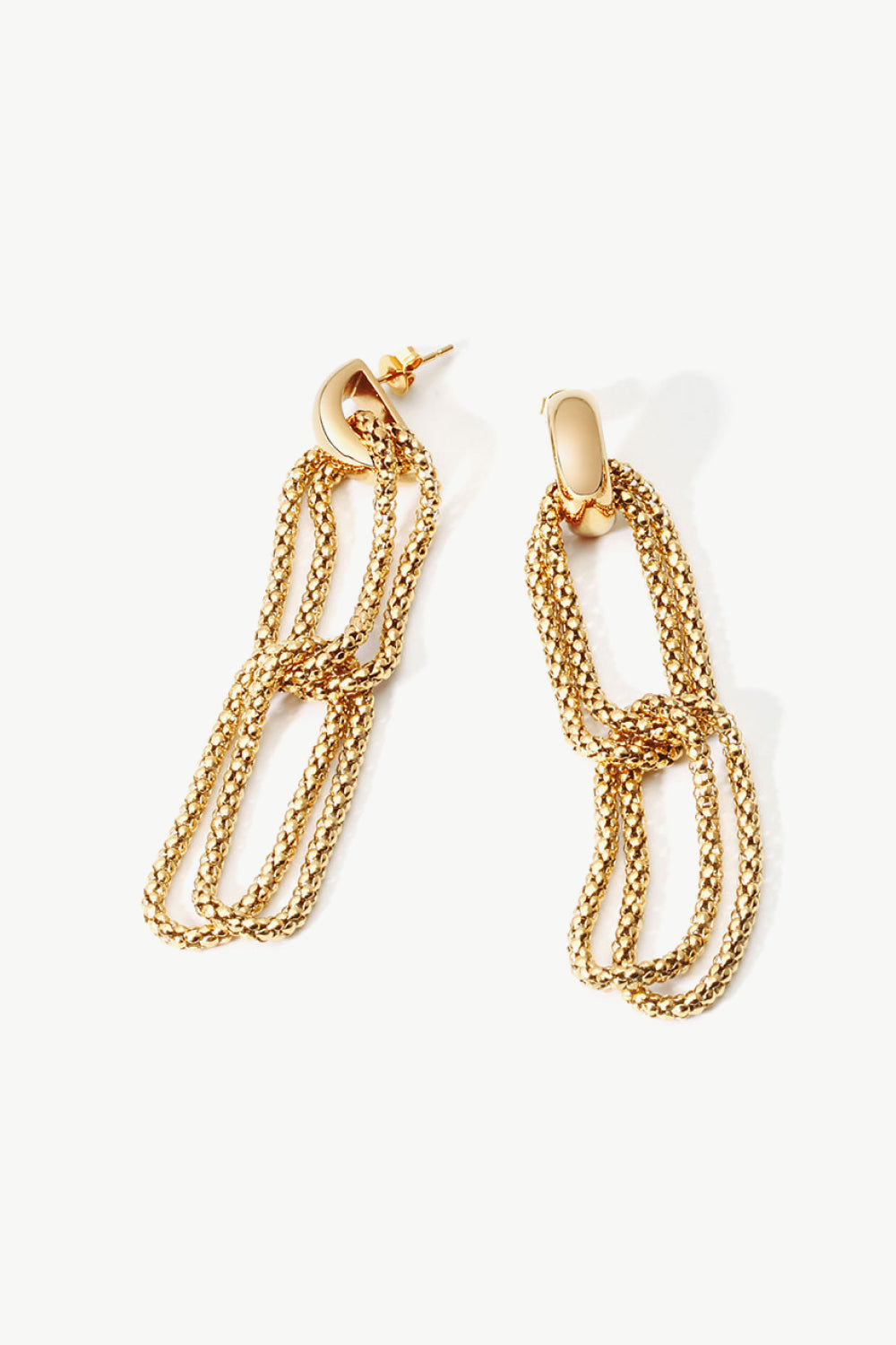 Gold Chain Drop Dangle Earrings