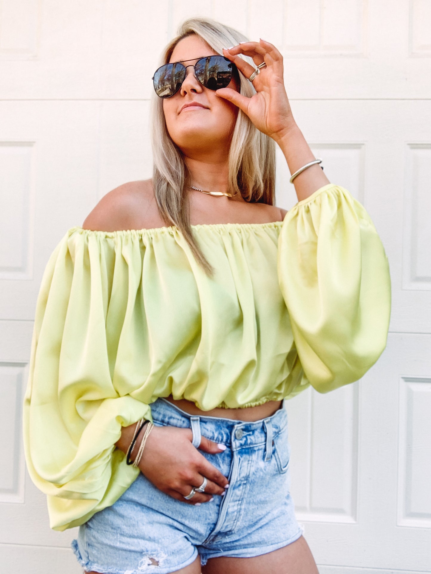 Lime Yellow Summer Top