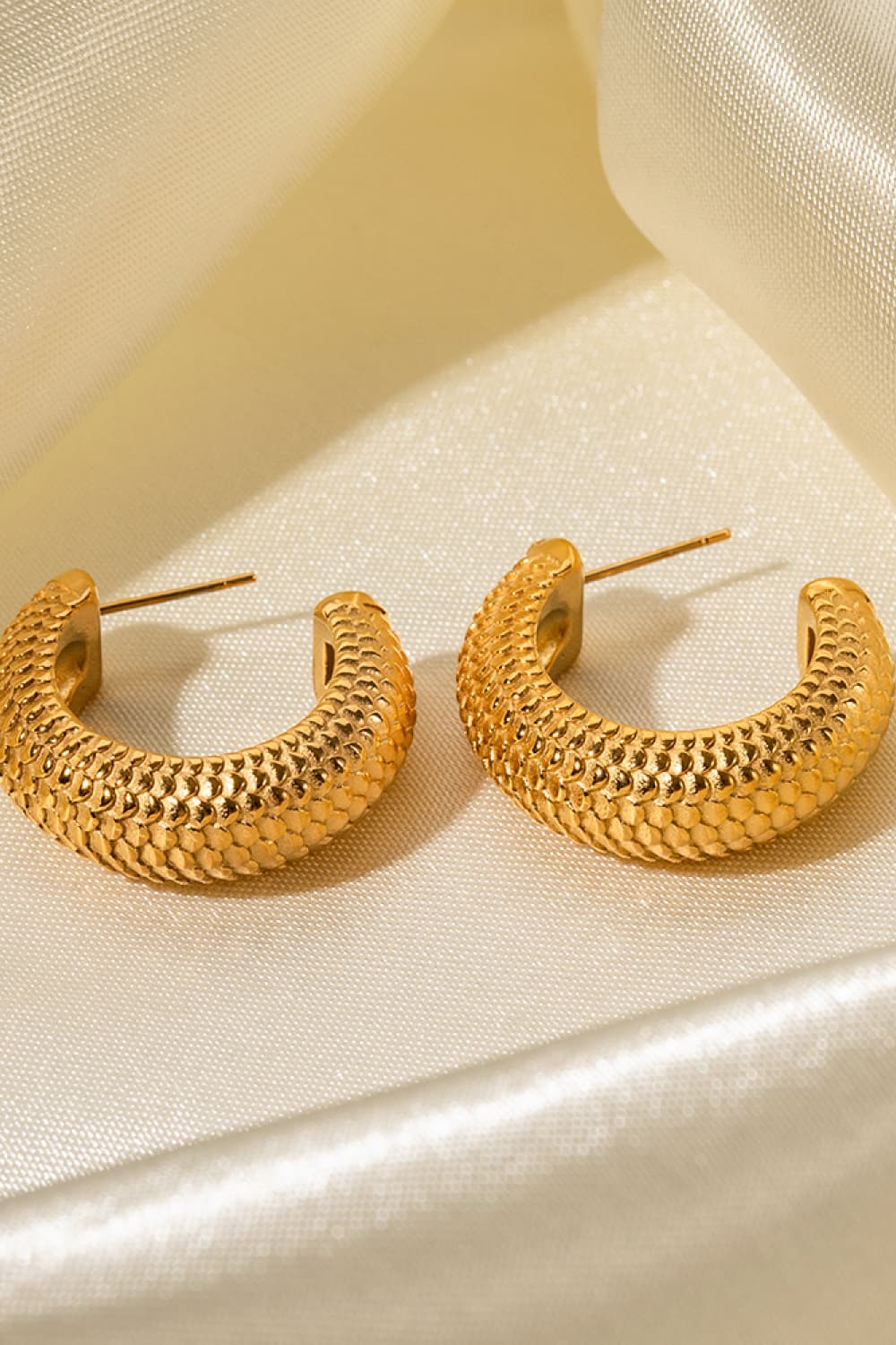 Textured Mini Hoop  Earrings