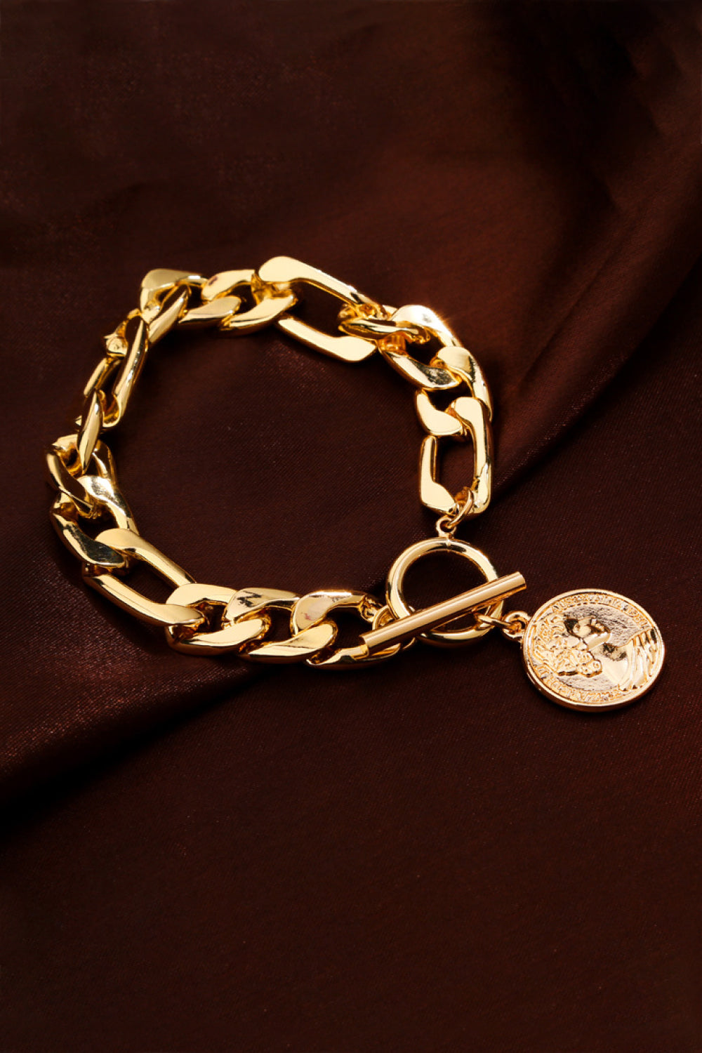Coined Chain Bracelet