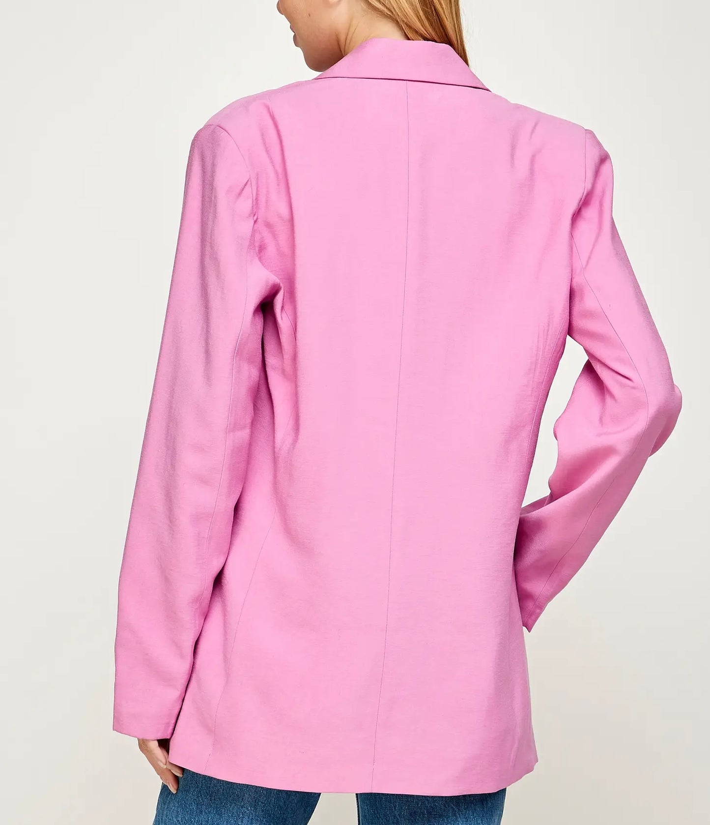 Blush Pink Oversized Blazer